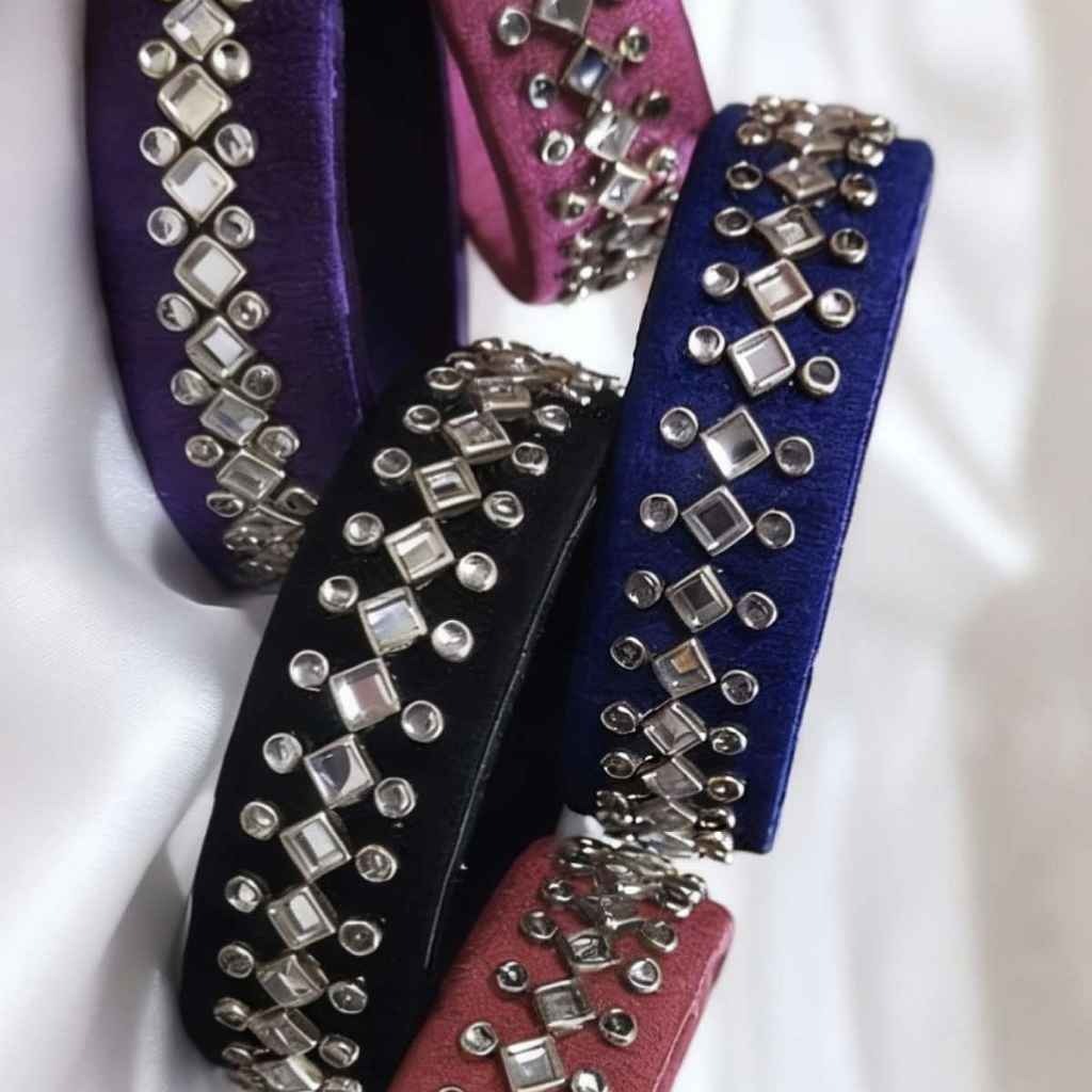 Kundan stone bangles each 75 Rs