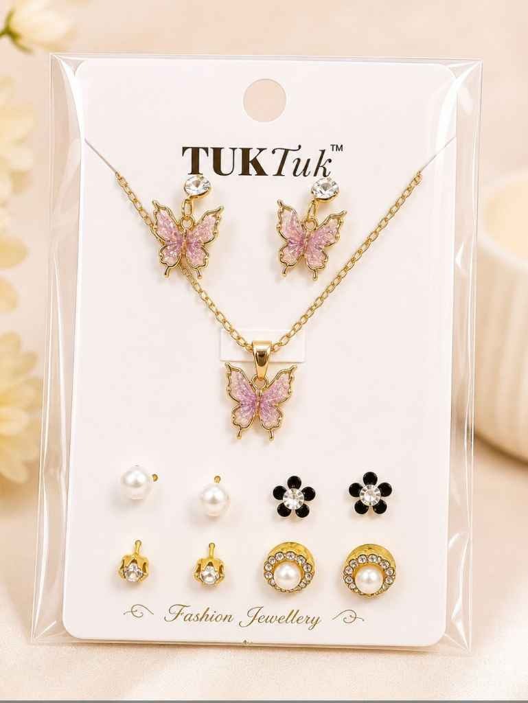 Trending Chain ear rings combo set
